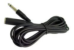 Calrad Electronics 55-969 Microphone Extension Cable w/ 1/4" Mono Plug to 1/4" Mono Jack Gray 10' Long