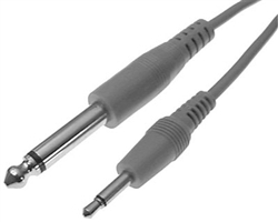 Calrad Electronics 55-964 Audio Cable 3.5mm Mono Plug to 1/4" Phone Mono Plug 10' Long