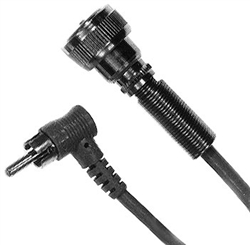 Calrad Electronics 55-972 Right Angle RCA Plug to Standard Microphone Connector 6' Long