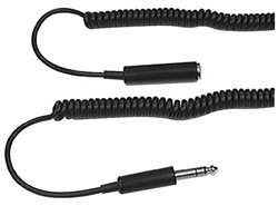 Calrad Electronics 55-987 Coiled Extension Cable 1/4" Stereo Plug to 1/4" Stereo Jack 20' Extended