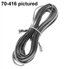 Calrad 70-442 Straight Modular Line Cords Plugs Each End 8 Wire 25' Long Silver