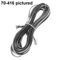 Calrad 70-397-Color 25' Modular Line Cord 4 Wire Plugs Each End