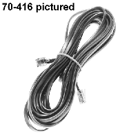 Calrad 70-416-W Straight Modular Line Cord 7' Long White