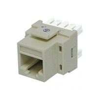 72-102-AL-E Calrad Keystone Jack, CAT5e RJ45 Connector UL 350 MHz - Almond