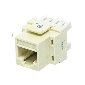 72-102-IV-E Calrad Keystone Jack, CAT5e RJ45 Connector UL 350 MHz - Ivory