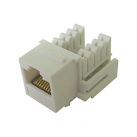 72-102-IV-E90 Calrad Keystone Jack, CAT5e RJ45 Connector UL 350 MHz Type 90 degree - Ivory