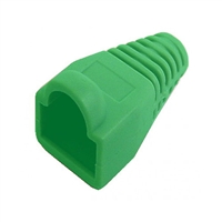 72-104-GN Calrad Snag-less Green Rubber Boot for Round RJ45 Ethernet Cable | Calrad Electronics