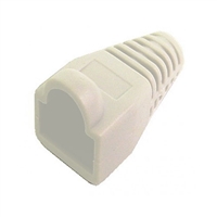 72-104-IV Calrad Snag-less Ivory Rubber Boot for Round RJ45 Ethernet Cable | Calrad Electronics