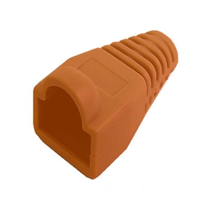 72-104-OR Calrad Snag-less Orange Rubber Boot for Round RJ45 Ethernet Cable | Calrad Electronics