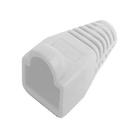72-104-WH Calrad Snag-less White Rubber Boot for Round RJ45 Ethernet Cable | Calrad Electronics