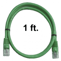 72-110-1-GN Calrad Ethernet Cable, CAT5e RJ45 350 MHz Snagless Green, 1 Ft. Long | Calrad Electronics