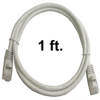 72-110-1-WH Calrad Ethernet Cable, CAT5e RJ45 350 MHz Snagless White, 1 Ft. Long | Calrad Electronics