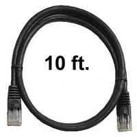72-110-10-BK Calrad Ethernet Cable, CAT5e RJ45 350 MHz Snagless Black, 10 Ft. Long | Calrad Electronics