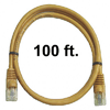 Calrad 72-110-100-YL Ethernet Cable, CAT5e RJ45 350 MHz Snagless Yellow, 100 Ft. Long | Calrad Electronics