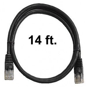 72-110-14-BK Calrad Ethernet Cable, CAT5e RJ45 350 MHz Snagless Black, 14 Ft. Long | Calrad Electronics