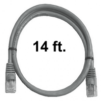 72-110-14-GY Calrad Ethernet Cable, CAT5e RJ45 350 MHz Snagless Gray, 14 Ft. Long | Calrad Electronics