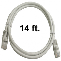 72-110-14-WH Calrad Ethernet Cable, CAT5e RJ45 350 MHz Snagless White, 14 Ft. Long | Calrad Electronics
