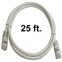 72-110-25-WH Calrad Ethernet Cable, CAT5e RJ45 350 MHz Snagless White, 25 Ft. Long | Calrad Electronics