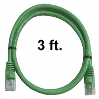 72-110-3-GN Calrad Ethernet Cable, CAT5e RJ45 350 MHz Snagless Green, 3 Ft. Long | Calrad Electronics