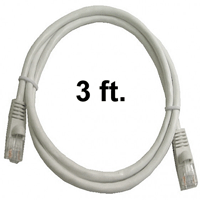 72-110-3-WH Calrad Ethernet Cable, CAT5e RJ45 350 MHz Snagless White, 3 Ft. Long | Calrad Electronics