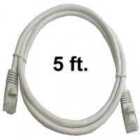 72-110-5-WH Calrad Ethernet Cable, CAT5e RJ45 350 MHz Snagless White, 5 Ft. Long | Calrad Electronics