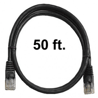 72-110-50-BK Calrad Ethernet Cable, CAT5e RJ45 350 MHz Snagless Black, 50 Ft. Long | Calrad Electronics