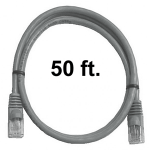 72-110-50-GY Calrad Ethernet Cable, CAT5e RJ45 350 MHz Snagless Gray, 50 Ft. Long | Calrad Electronics