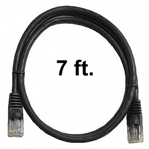 72-110-7-BK Calrad Ethernet Cable, CAT5e RJ45 350 MHz Snagless Black, 7 Ft. Long | Calrad Electronics