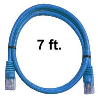 72-110-7-BU Calrad Ethernet Cable, CAT5e RJ45 350 MHz Snagless Blue, 7 Ft. Long | Calrad Electronics
