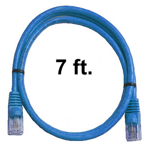 72-110-7-BU Calrad Ethernet Cable, CAT5e RJ45 350 MHz Snagless Blue, 7 Ft. Long | Calrad Electronics