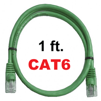 72-111-1-GN Calrad Ethernet Patch Cable, CAT-6 RJ45 Snagless Green, 1 Ft. Long | Calrad Electronics