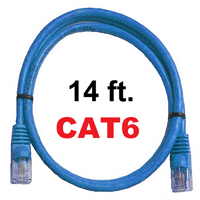 72-111-14-BU Calrad Ethernet Patch Cable, CAT-6 RJ45 Snagless Blue, 14 Ft. Long | Calrad Electronics