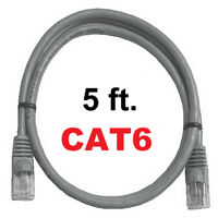 72-111-5-GY Calrad Ethernet Patch Cable, CAT-6 RJ45 Snagless Gray, 5 Ft. Long | Calrad Electronics