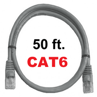 72-111-50-GY Calrad Ethernet Patch Cable, CAT-6 RJ45 Snagless Gray, 50 Ft. Long | Calrad Electronics
