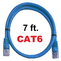 72-111-7-BU Calrad Ethernet Patch Cable, CAT-6 RJ45 Snagless Blue, 7 Ft. Long | Calrad Electronics