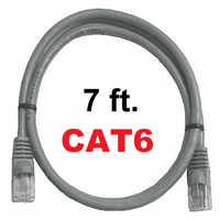 72-111-7-GY Calrad Ethernet Patch Cable, CAT-6 RJ45 Snagless Gray, 7 Ft. Long | Calrad Electronics