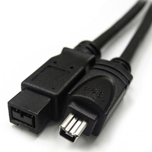 72-116-10 Calrad Firewire Cable, 9 pin Male to 4 pin Male, 10ft. Long