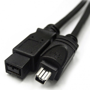 72-116-6 Calrad Firewire Cable, 9 pin Male to 4 pin Male, 6ft. Long