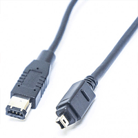 72-121-6 Calrad Firewire Cable, 6 pin male to 4 pin male, 6ft. long