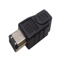 Calrad Electronics 72-123 6 Pin Male to 4 Pin Female Firewire Adapter