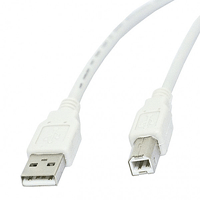 72-126-6 Calrad USB 2.0 Cable, Type A Male to Type B Male, 6ft. long