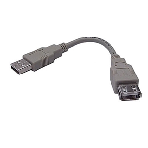 Calrad Electronics 72-127-6in USB Type A Male to Female 6-inch Extension Cable