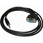 Calrad Electronics 72-198-S-12 RS232 Interface Cable to 3.5mm Male Stereo Connector - 12ft. length