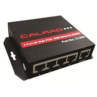 72-204 Calrad PoE Network Switch, 4 Port, 60 Watt, 100Mb, Plug & Play | Calrad Electronics