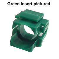 72-205-GN Calrad Electronics Recessed Keystone Green Blank Inserts