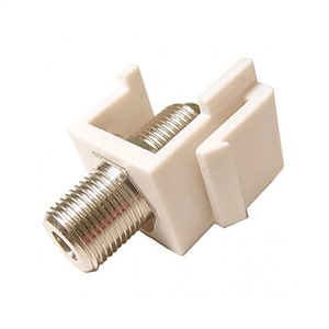 Calrad Electronics 72-211-IV Ivory "F" Keystone Jack Insert