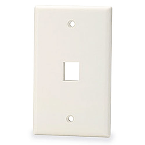 72-230-1-IV Calrad Electronics l Keystone Wall Plate, 1 Port, Ivory