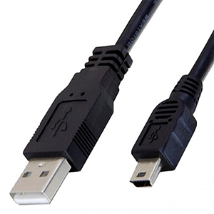 72-260-1 Calrad Electronics Mini USB Adapter Cable, 5 Pin Male to USB Type A - 1 ft.