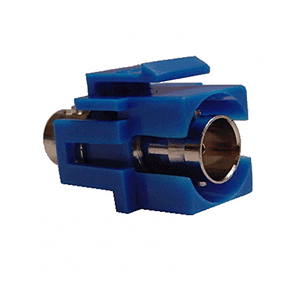 72-307-BU Calrad Electronics BNC Keystone Blue Insert Connector, Female to Female Recessed, 75 ohm