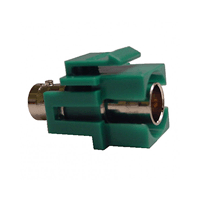 72-307-GN Calrad Electronics BNC Keystone Green Insert Connector, Female to Female Recessed, 75 ohm